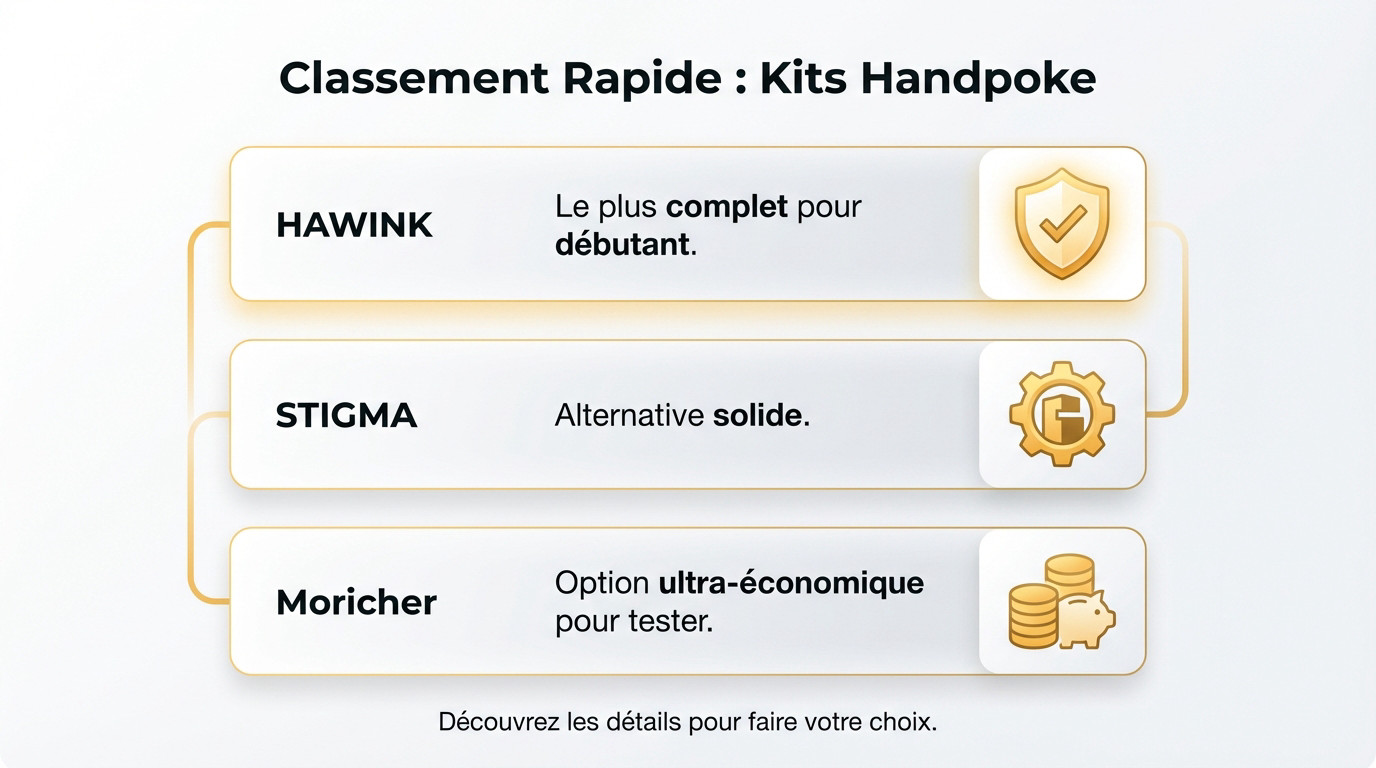 Comparatif rapide des meilleurs kits de tatouage handpoke pour débutants