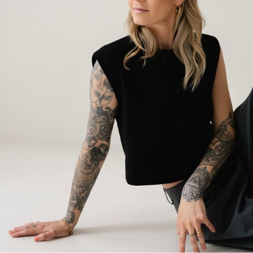 tatouage bras femme crystalrock