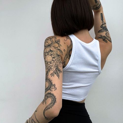 tatouage bras femme dashafiasco
