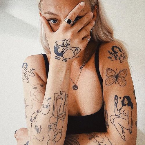 tatouage bras femme idawanderas
