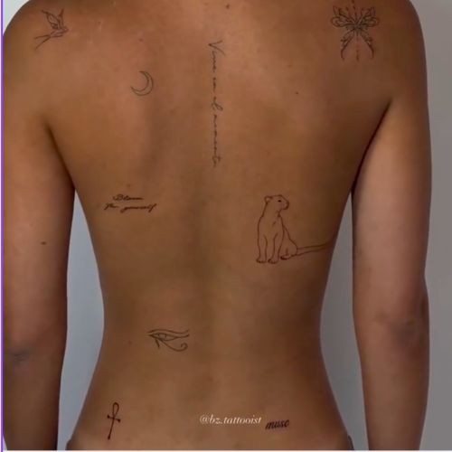 tatouage femme dos bz tattooist