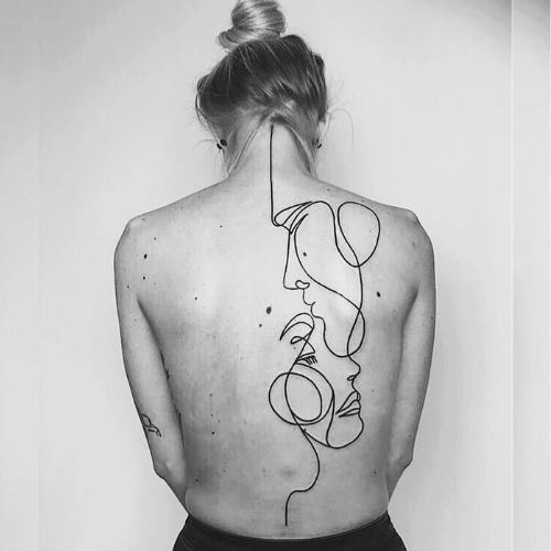 tatouage femme dos white.squaree - flowsofly